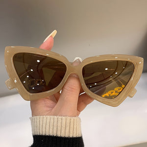 New fashion cat eye sunglass trendy female eyewear luxury brand designer popular women travelling sun shades glasse