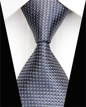 Fashion Ties for Men Accessories 3&quot;(7.5cm) Wide Business Wedding Silk Tie Jacquard Woven Black Green White Gray Men&#39;s Necktie