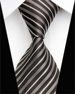 Fashion Ties for Men Accessories 3&quot;(7.5cm) Wide Business Wedding Silk Tie Jacquard Woven Black Green White Gray Men&#39;s Necktie