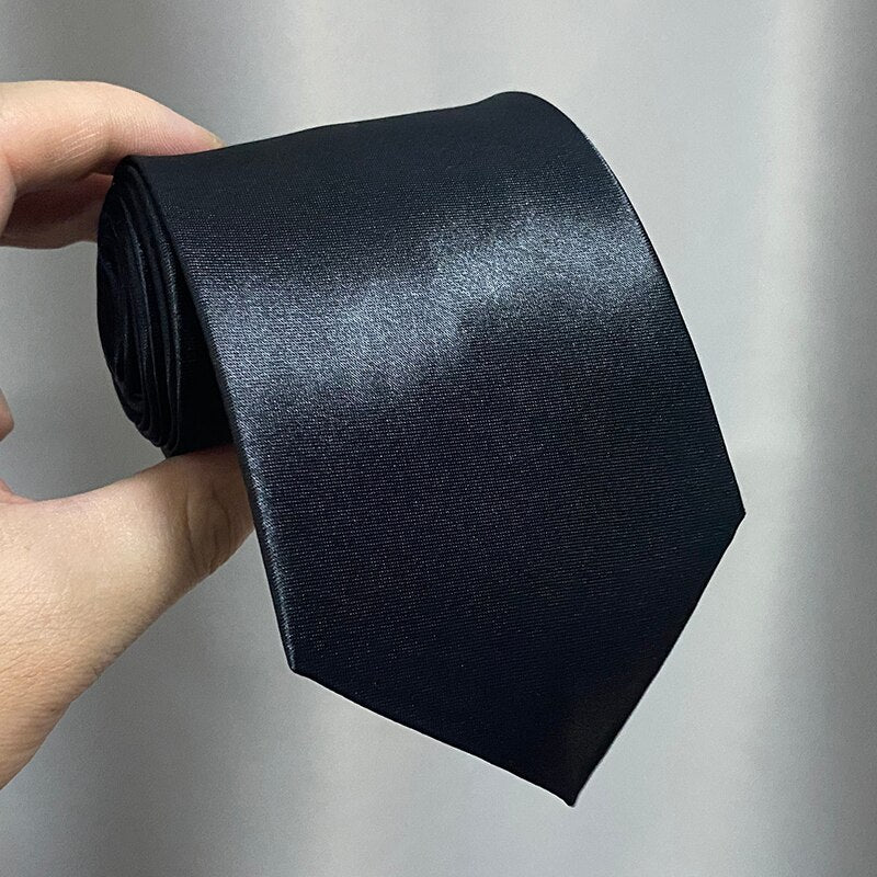 New Casual Arrowhead Skinny Red Necktie Slim Black Tie for Men 8cm Man Accessories Simplicity for Party Formal Ties Fashion