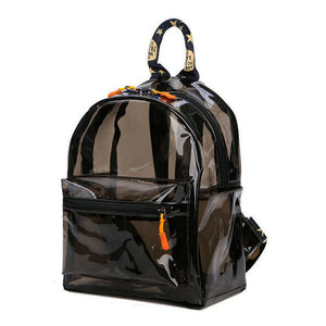 TINTAT Fashion Clear Women Backpack Transparent Mini Cute Backpack Travel School Backpack Student Bag For Girls Child Mochila