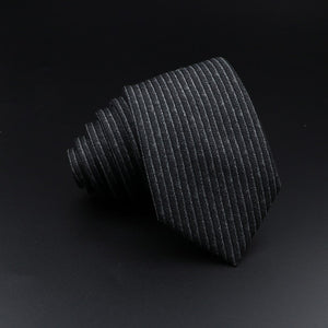 Men&#39;s Plaid Tie Cotton Black Grey Red Necktie Handmade Wool Narrow Collar Ties Wedding Business Party Suit Shirt Gift Accessory