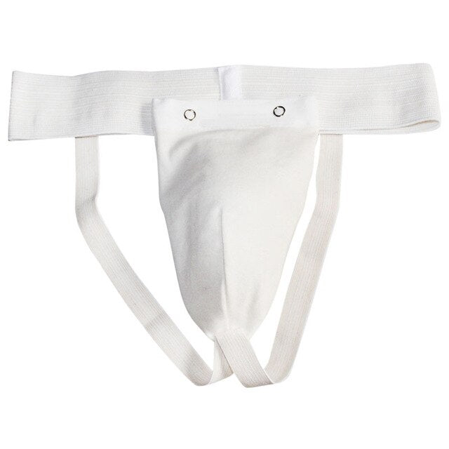YS03 High-grade White Groins Guard Protector Kiching Taekwondo Karate Boxing High Quality Support Men Kids Crotch Protector