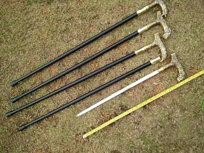 Martial Arts Cane Sword with Animal Shape head  90cm long Good for Self Defense