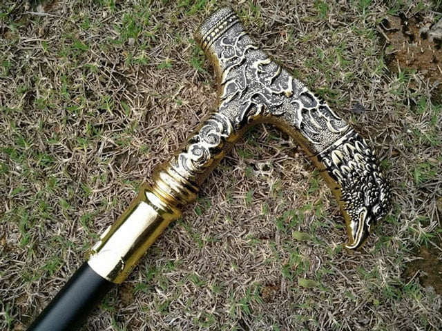 Martial Arts Cane Sword with Animal Shape head  90cm long Good for Self Defense