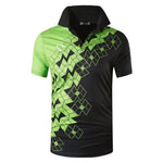 jeansian Men's Sport Tee Polo Shirts Poloshirts Casual Wear Golf Tennis Badminton Dry Fit Short Sleeve LSL263