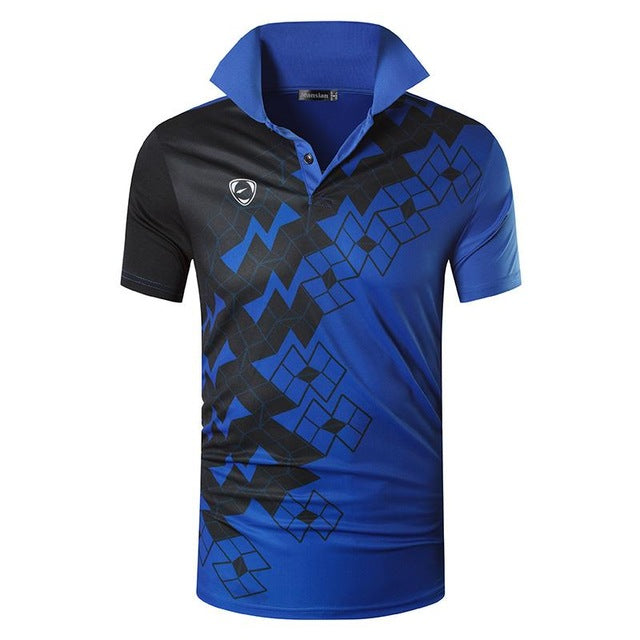 jeansian Men's Sport Tee Polo Shirts Poloshirts Casual Wear Golf Tennis Badminton Dry Fit Short Sleeve LSL263