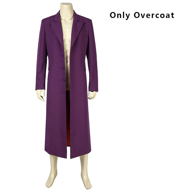 DC The Dark Knight Rises Joker Costume Cosplay Batman Vest Mask T-shirt Suit Coat Blazer Adult Heath Ledger Halloween Custom