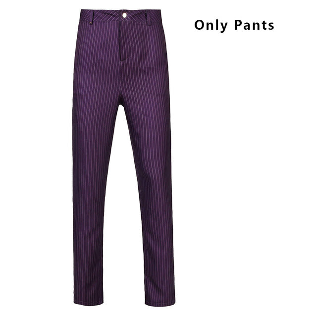 DC The Dark Knight Rises Joker Costume Cosplay Batman Vest Mask T-shirt Suit Coat Blazer Adult Heath Ledger Halloween Custom