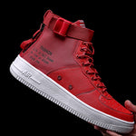 zeeohh Unisex Skateboarding Shoes Men High Top Red Sneakers Hip Hop wearable Sport Ankle Boots Women Autumn Summer Footwear