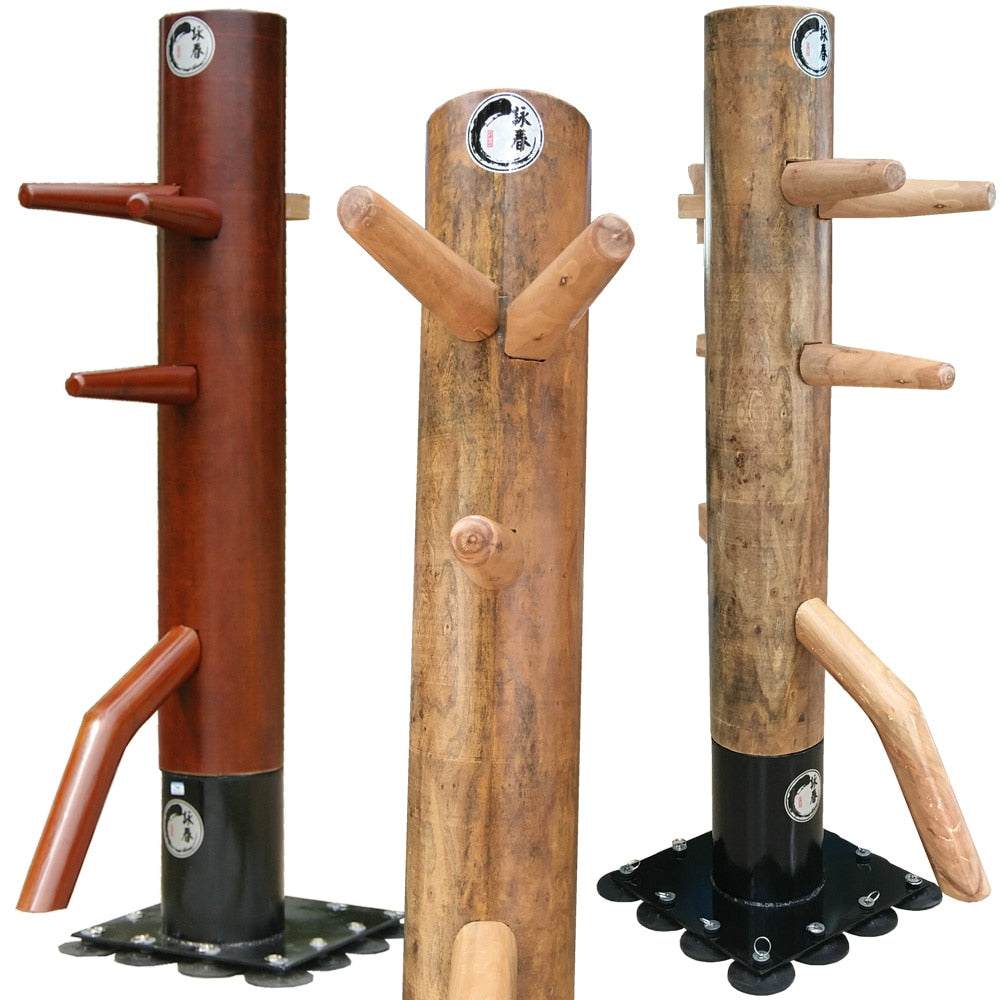 professional whole ELM wood sucker stand column Wing Chun Wooden Dummy, IP man Bruce Lee Foshan kung fu training dummy