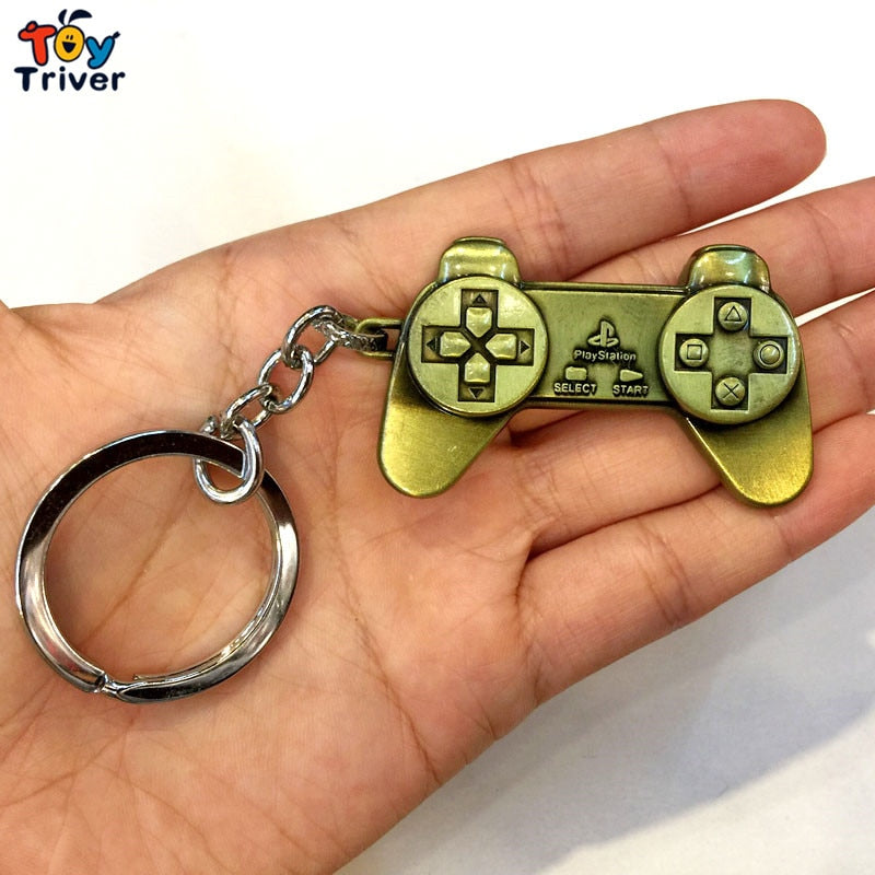 Japan Metal Playstation Game Controller Keychain Bag Pendant Accessories Toys Birthday Gift for Boy Boys Man Male Boyfriend