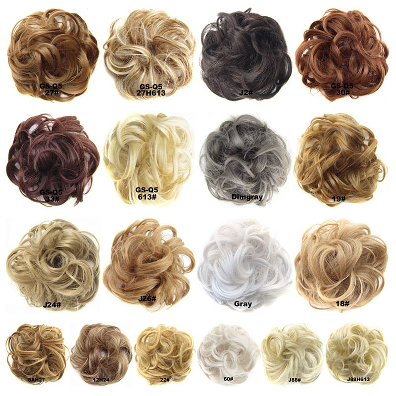Women Ladies High Temperature Filament Elastic Wave Curly Synthetic Hairpieces Wrap Hair Accessories For Women Girls