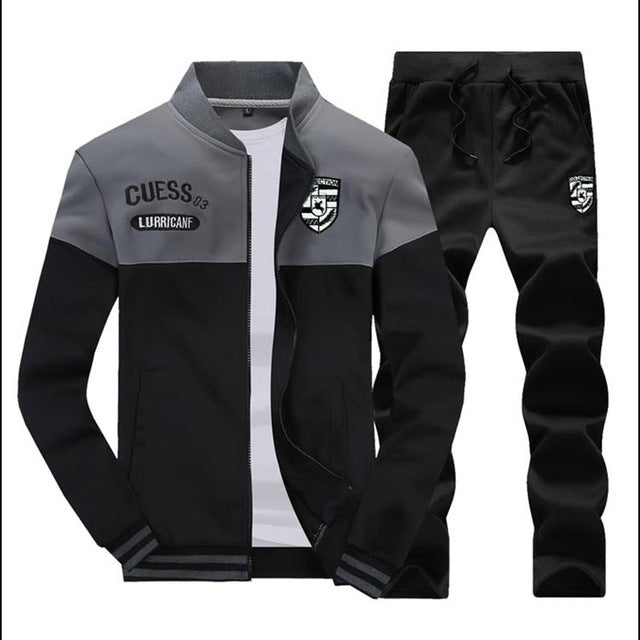 New Men's Casual Sportwear Suit 5XL Autumn Spring Designer Embroidery Male Baseball Jersey Suit For Men Leisure Suits AYD10