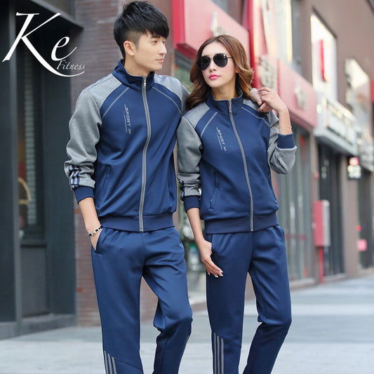 KE Sport set big size plus sweater lovers unisex couples tracksuit man woman  uniform casual wear student uniforms