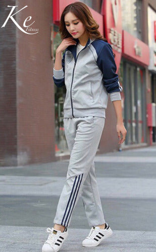 KE Sport set big size plus sweater lovers unisex couples tracksuit man woman  uniform casual wear student uniforms