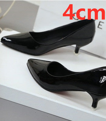 Mujer Tacones Altos Women Classic Office Heels Lady Fashion Sweet Purple Pu Leather High Heel Pumps Female Casual Shoes E5495