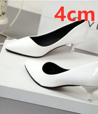 Mujer Tacones Altos Women Classic Office Heels Lady Fashion Sweet Purple Pu Leather High Heel Pumps Female Casual Shoes E5495