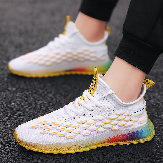 Men Casual Fashion Shoes 4D Print Mens Running Sport Sneakers  Mesh Breathable Shoe Outdoor Tenis Footwear Zapatillas Hombre