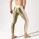 Sexy Mens Leggings Men Running Tights Compression Pants Contrast Color Male Gym Sport Leggins Workout Training Tight Pant Wear
