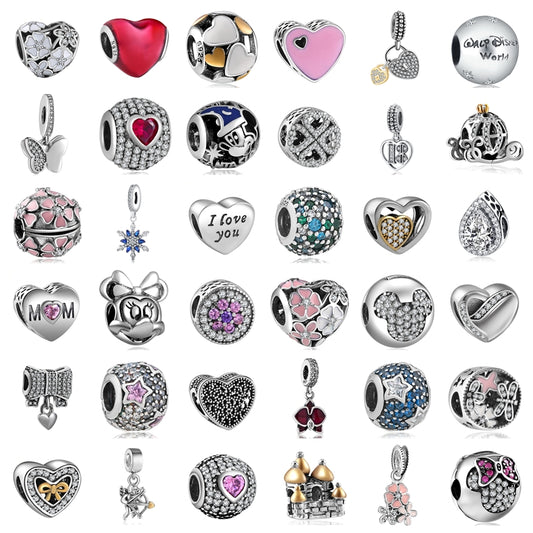 wholesale Diy 925 sterling silver original spacer beads for jewelry making Fit pandora charm bracelet w499-278