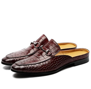 Men pu Leather Shoes Casual Shoes Dress Shoes Brogue Shoes Spring Vintage Classic Male Casual   summer slippers men F85