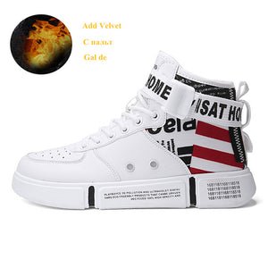 Hot Sale Superstar Fashion Printed High top Sneakers Men Skateboard Shoes Autumn Outdoor Warm Sport Shoes Men deportivas hombre