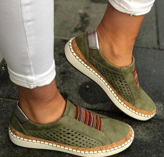 Women Flat Shoes Spring Autumn Slip On Breathable Ladies Loafers Harajuku Vintage Female Sneaker Comfortable Shoes Zapatos Mujer