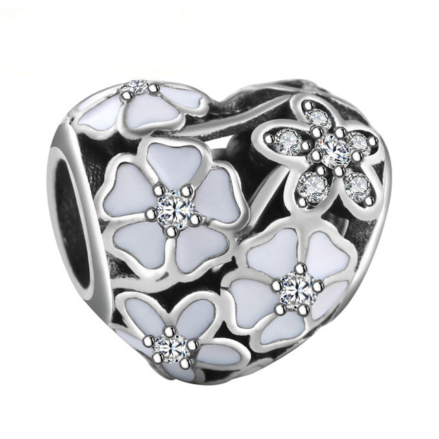 wholesale Diy 925 sterling silver original spacer beads for jewelry making Fit pandora charm bracelet w499-278