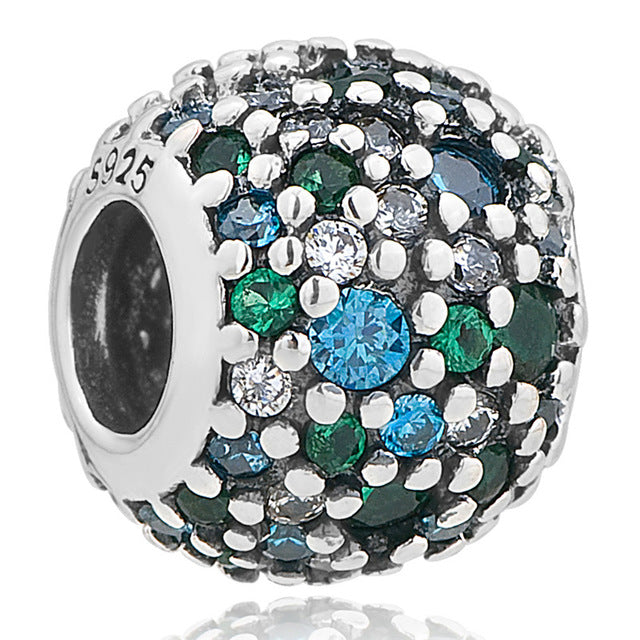 wholesale Diy 925 sterling silver original spacer beads for jewelry making Fit pandora charm bracelet w499-278
