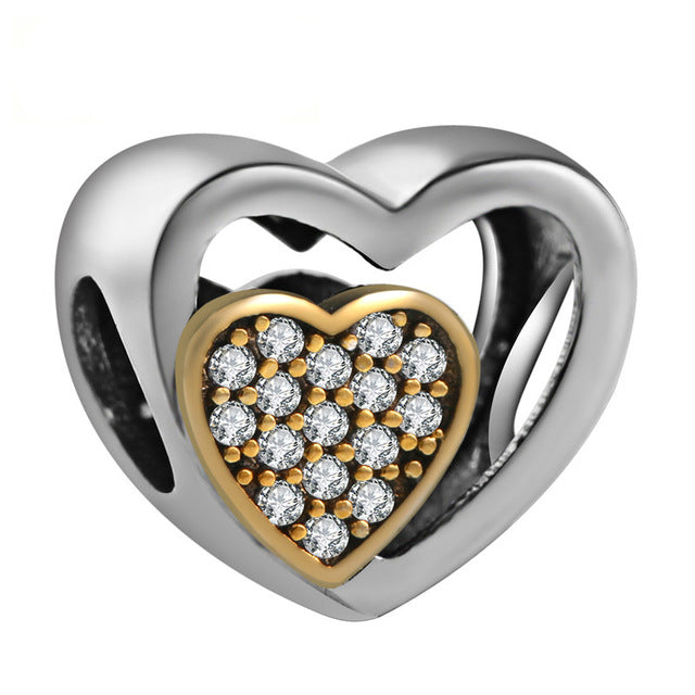wholesale Diy 925 sterling silver original spacer beads for jewelry making Fit pandora charm bracelet w499-278
