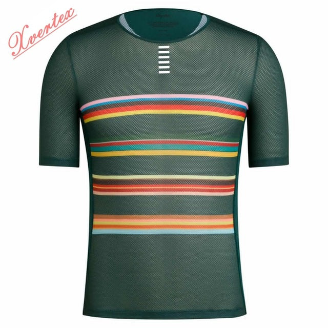 Cycling base layer 2020 Mesh Breathable Bicycle Short Sleeve clothing riding tops wear Outdoor Sport fishing cycling underwear