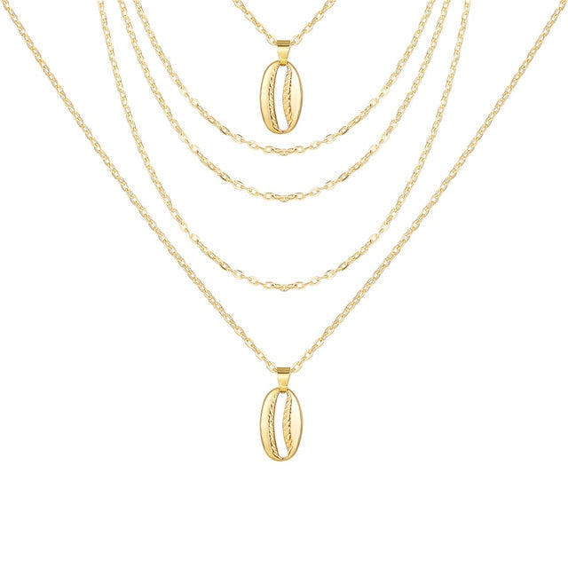 Vintage Gold Portrait Coin Pearl Pendant Necklaces For Women Bohemia Fashion Multi-layer Pearl Long Necklace 2020 Jewelry