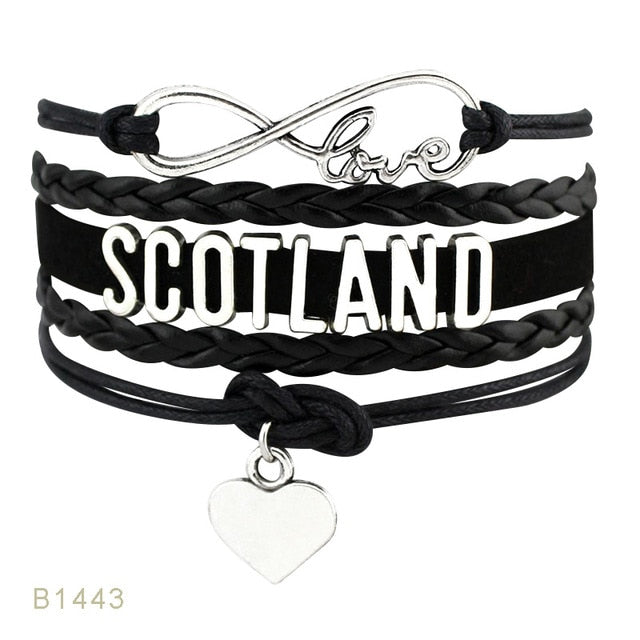 Country Puerto Rico Boricua Germany Scotland Australia England Mexico Colombia United States America Bracelets for Women