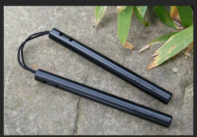 Brace Lee Rubber Nunchucks Martial Arts Products Black/White  Martial Arts Equipment  Nunchucks for Training