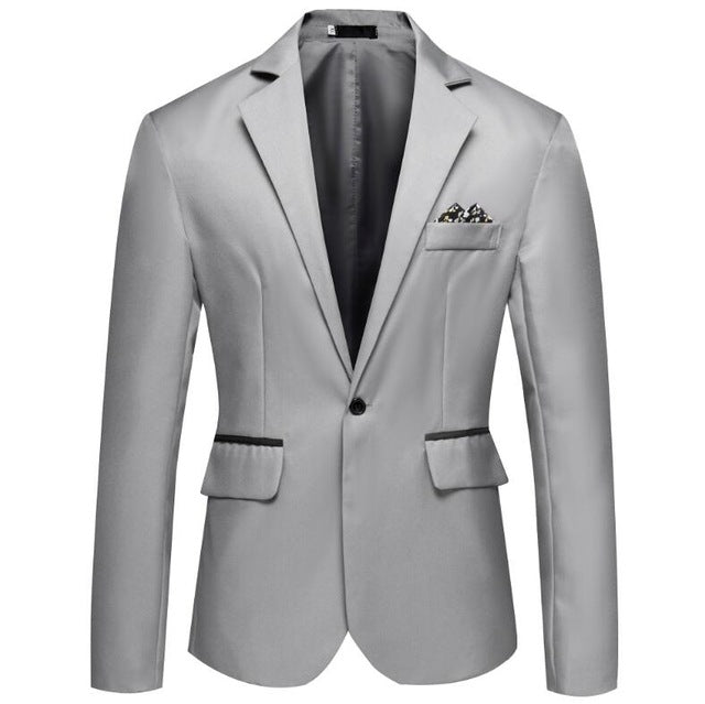 Suit Men Jacket 2020 New Men Handsome Young Student Small Suit Slim Fit Blazer Men Fashion Business Casual Dress Blazer Coat