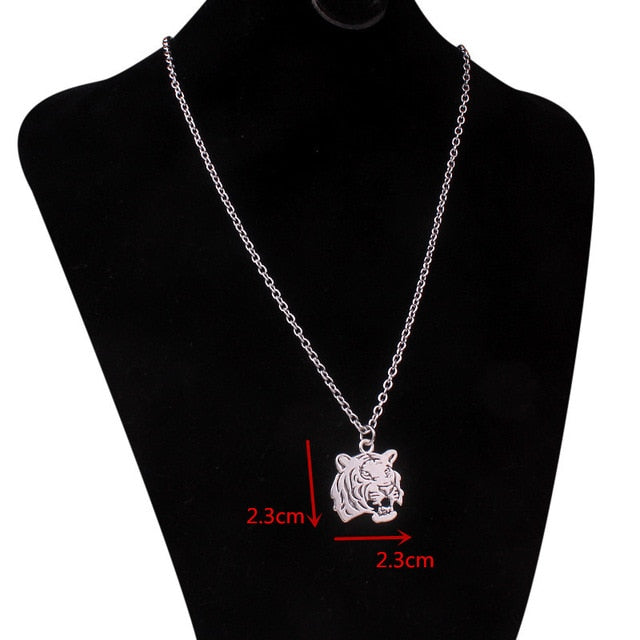 stainless steel chain 3mm trendy angel Play rabbit head tiger unicorn Necklace women unisex jewelry new punk flame necklaces men