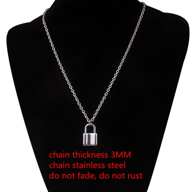 stainless steel chain 3mm trendy angel Play rabbit head tiger unicorn Necklace women unisex jewelry new punk flame necklaces men