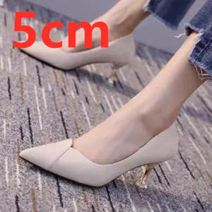 Cresfimix Women Fashion Sweet High Quality Slip on High Heels Ladies Casual Green Summer High Heel Shoes & Pumps Zapatos B9114