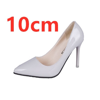 Cresfimix talon femme ladies casual office comfortable high heel shoes women fashion sweet blue heels classic sexy autumn pumps