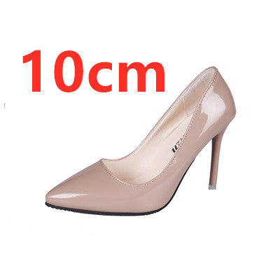 Cresfimix talon femme ladies casual office comfortable high heel shoes women fashion sweet blue heels classic sexy autumn pumps