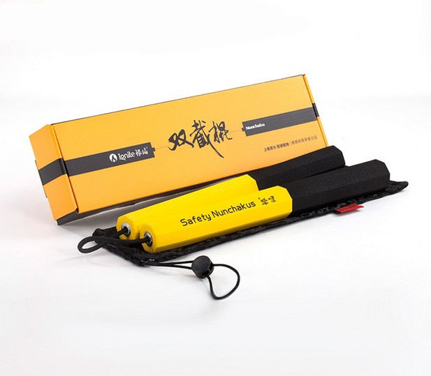 pro-environment Rodeo keselamatan Nunchakus/sponge foam shuangjieao/heavy-duty sponge Nunchakus martial arts training