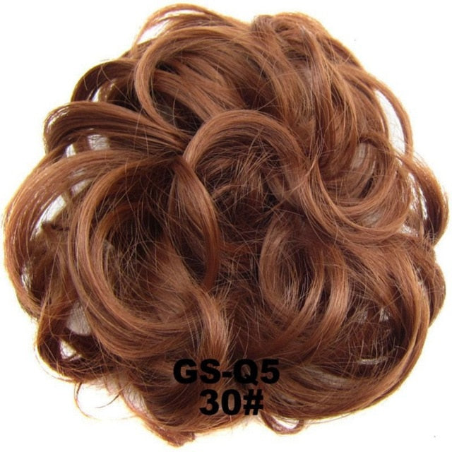 Women Ladies High Temperature Filament Elastic Wave Curly Synthetic Hairpieces Wrap Hair Accessories For Women Girls
