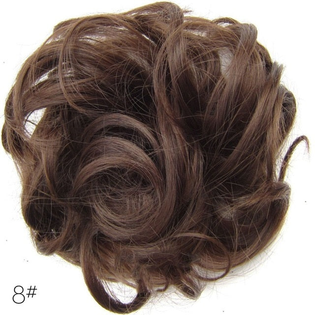 Women Ladies High Temperature Filament Elastic Wave Curly Synthetic Hairpieces Wrap Hair Accessories For Women Girls