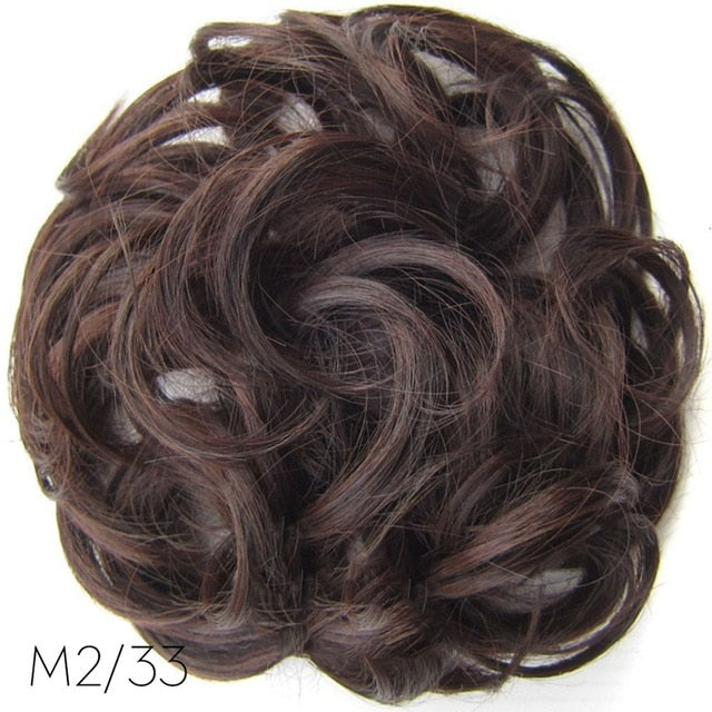 Women Ladies High Temperature Filament Elastic Wave Curly Synthetic Hairpieces Wrap Hair Accessories For Women Girls