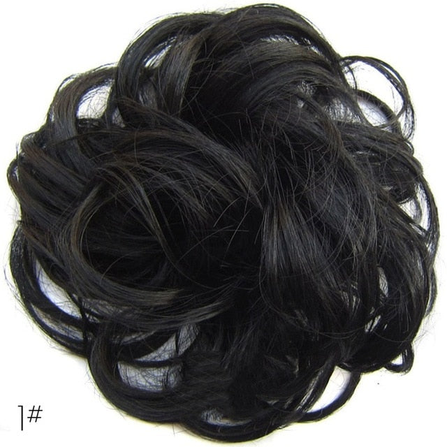 Women Ladies High Temperature Filament Elastic Wave Curly Synthetic Hairpieces Wrap Hair Accessories For Women Girls