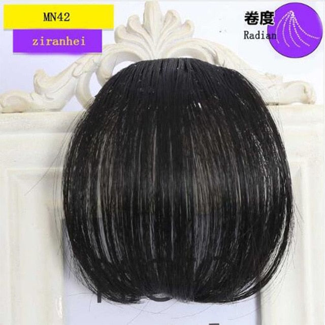 LVHAN air bangs pure bangs hair extension synthetic wig natural black light brown dark brown black high temperature fiber