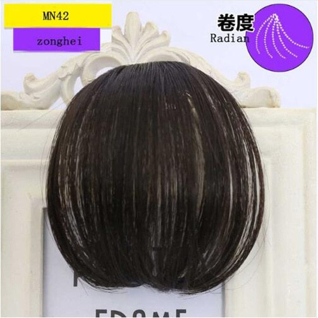 LVHAN air bangs pure bangs hair extension synthetic wig natural black light brown dark brown black high temperature fiber