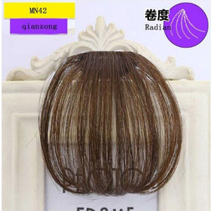 LVHAN air bangs pure bangs hair extension synthetic wig natural black light brown dark brown black high temperature fiber