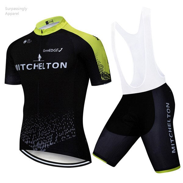 Pro Team Cycling Jersey MITCHELTON Summer Ropa Ciclismo Sport MTB Bike Maillot Bicycle Wear BIB Shorts 9D Gel Cycling Clothing
